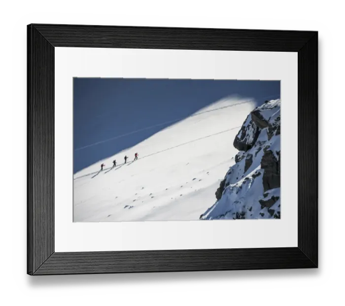 Framed Print : Switzerland-Tourism-Ski-Touring Framed Print : Switzerland-Tourism-Ski-Touring