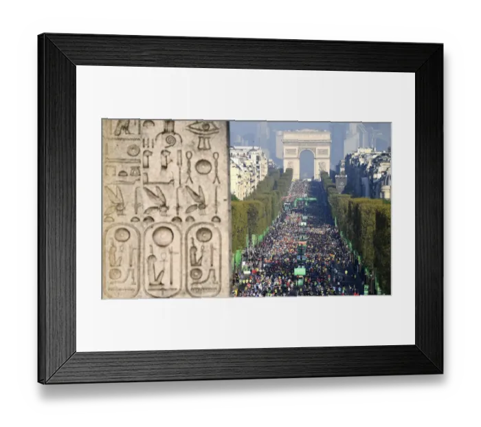Framed Print : Athletics-Marathon-Paris Framed Print : Athletics-Marathon-Paris