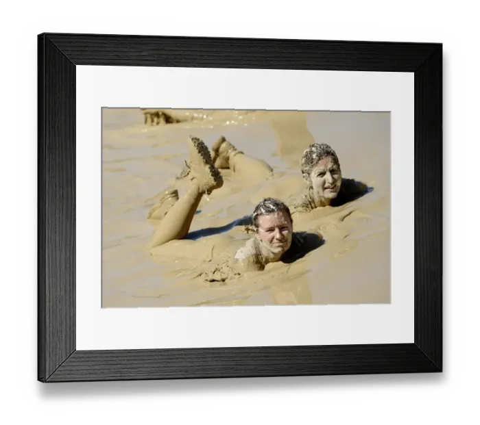 Framed Print : France-Race-Mud