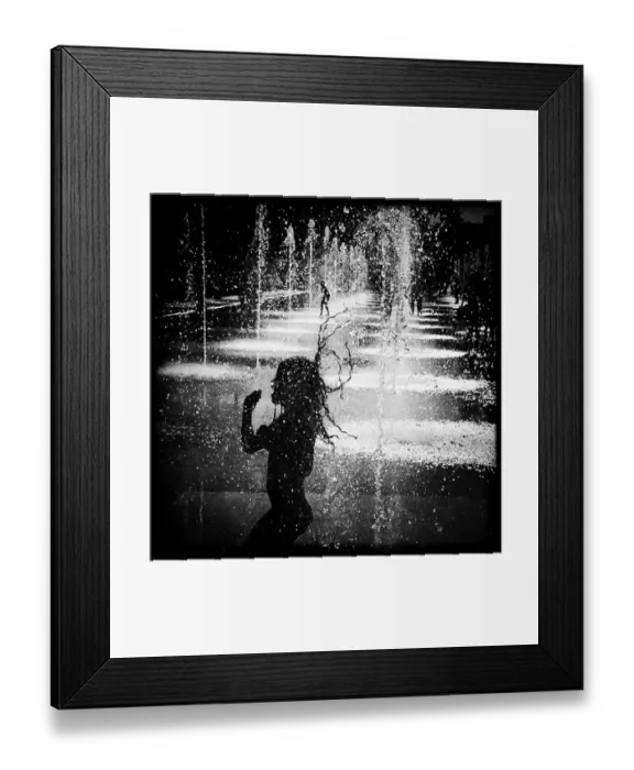 Framed Print : France-Feature-Weather-Blackandwhite