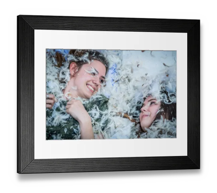 Framed Print : Romania-Lifestyle-Pillow Fight Framed Print : Romania-Lifestyle-Pillow Fight