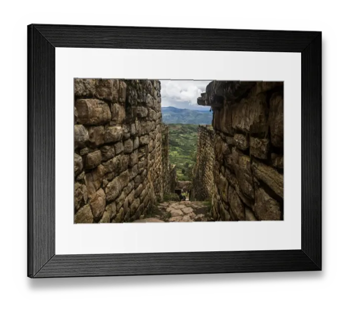 Framed Print : Peru-Tourism-Kuelap-Cable Car