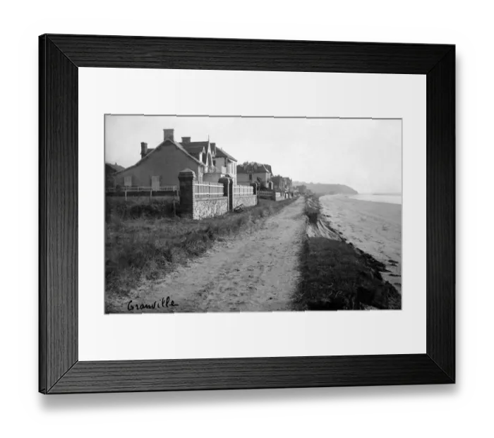 Framed Print : France-Ville-Illustration-Granville