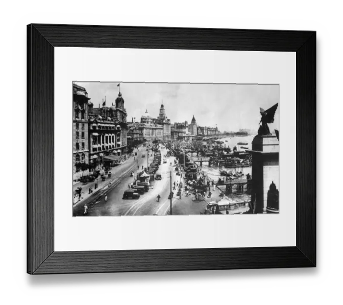 Framed Print : Shanghai-Bord De Mer-1930