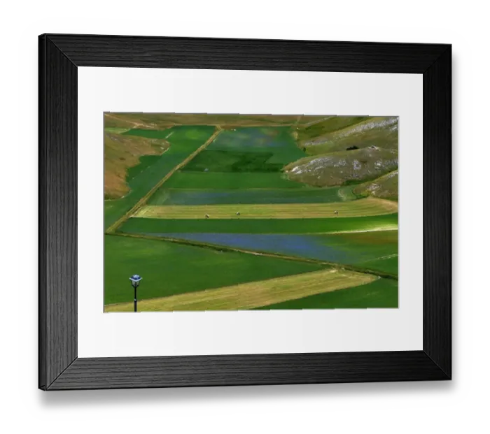 Framed Print : Italy-Feature-Castelluccio-Earthquaks