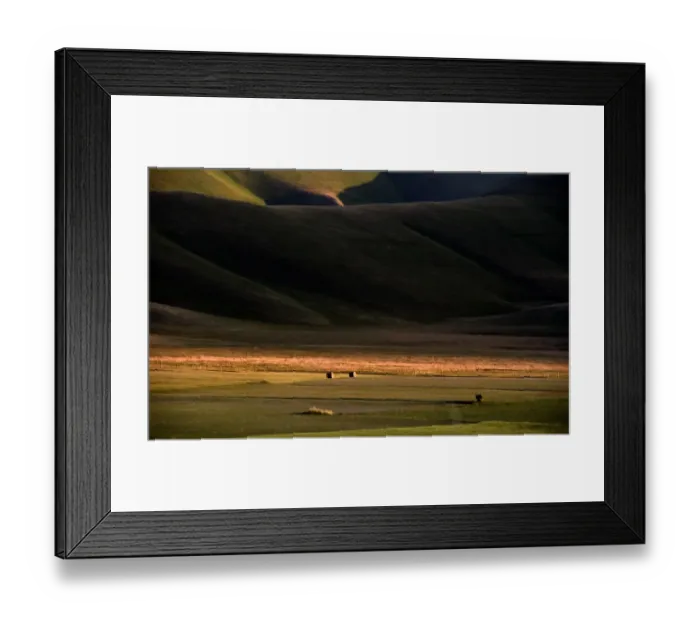 Framed Print : Italy-Feature-Castelluccio-Earthquaks