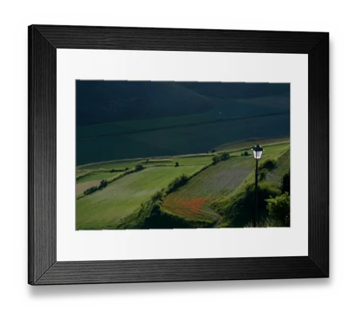 Framed Print : Italy-Feature-Castelluccio-Earthquake