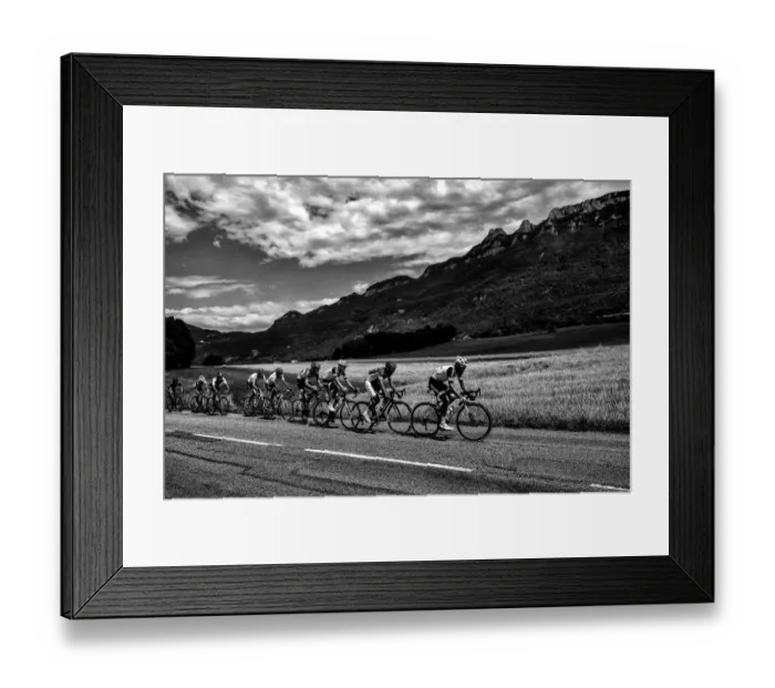 Framed Print : Cycling-Fra-Tdf2017-Black and White Framed Print : Cycling-Fra-Tdf2017-Black and White