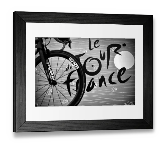 Framed Print : Cycling-Fra-Ger-Bel-Tdf2017-Feature-Black and White