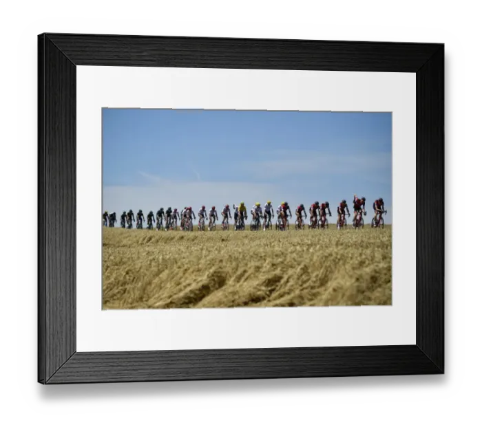 Framed Print : Cycling-Fra-Tdf2017-Pack-Postcard