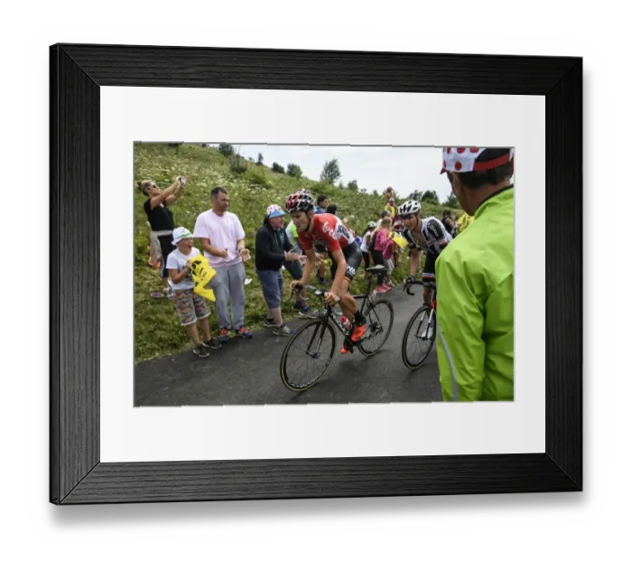 Framed Print : Cycling-Fra-Tdf2017-Fans-Breakaway