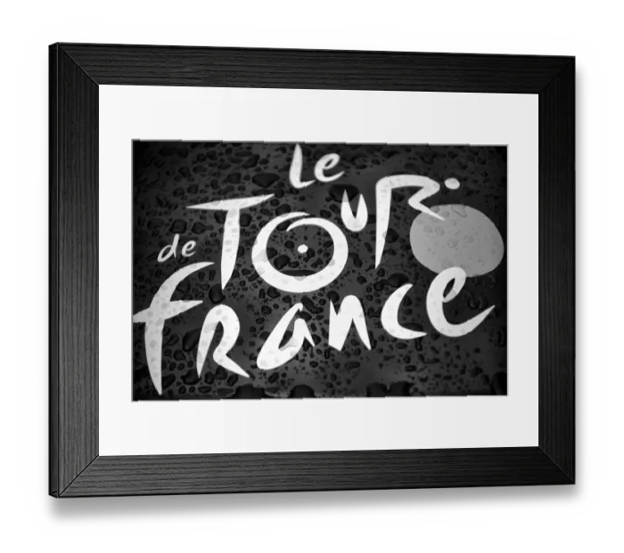 Framed Print : Cycling-Fra-Ger-Tdf2017-Feature-Black and White