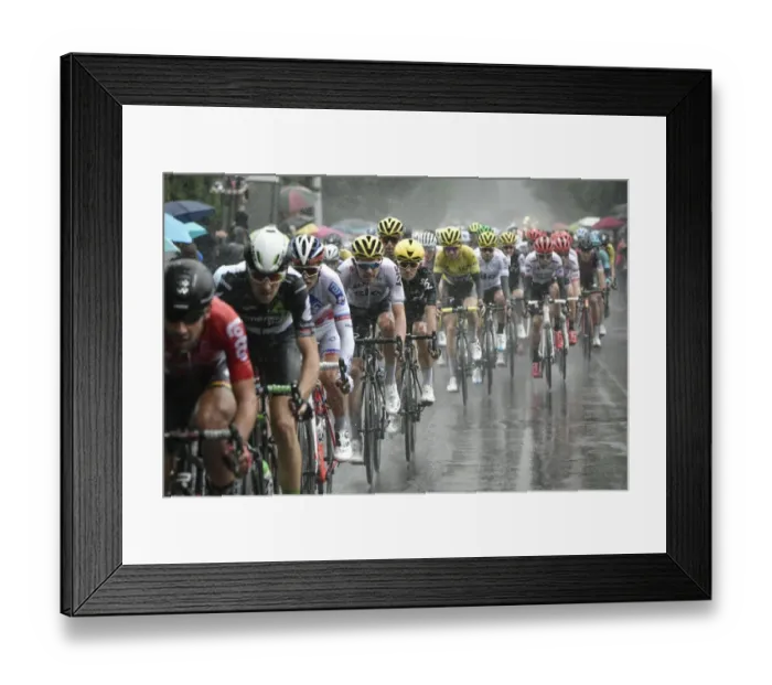Framed Print : Cycling-Fra-Ger-Bel-Tdf2017-Pack