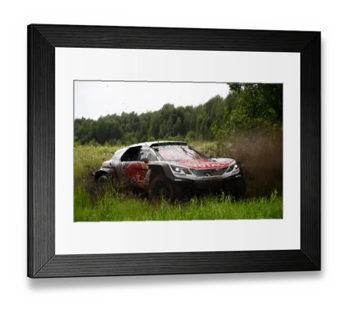 Framed Print : Auto-Rus-Chn-Rally-Silk Way-Stage1