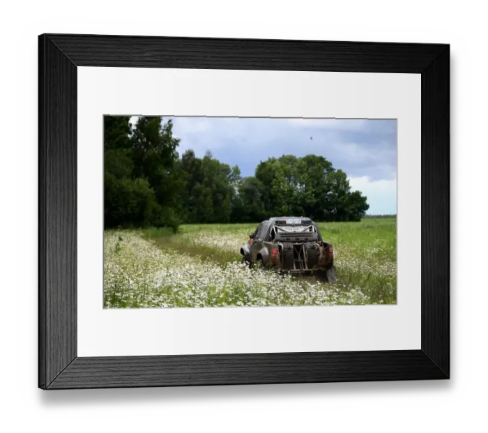 Framed Print : Auto-Rus-Chn-Rally-Silk Way-Stage1