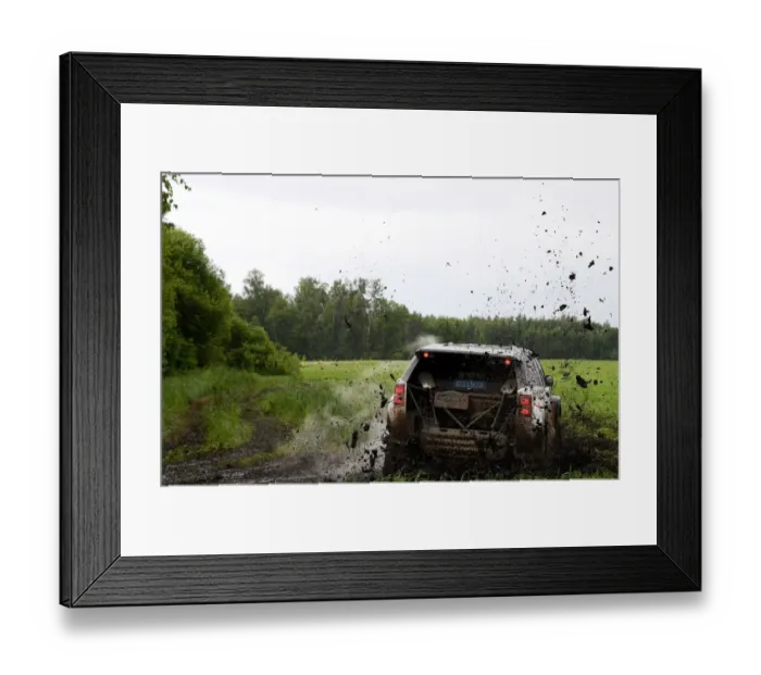Framed Print : Auto-Rus-Chn-Rally-Silk Way-Stage1