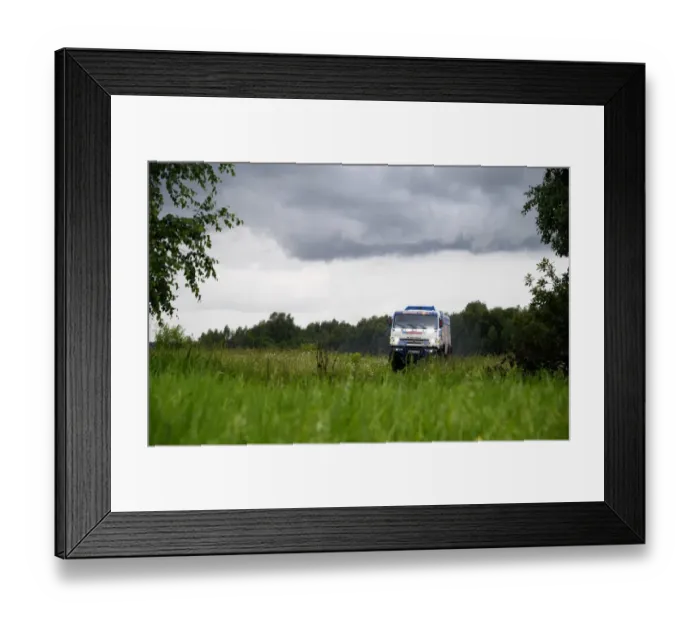 Framed Print : Auto-Rus-Chn-Rally-Silk Way-Stage1