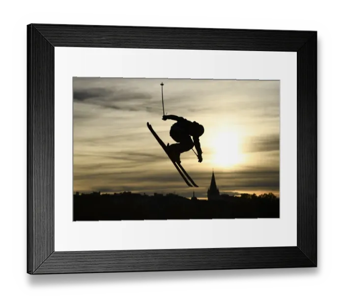Framed Print : Ski-Freestyle-Annecy