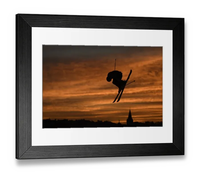Framed Print : Ski-Freestyle-Annecy