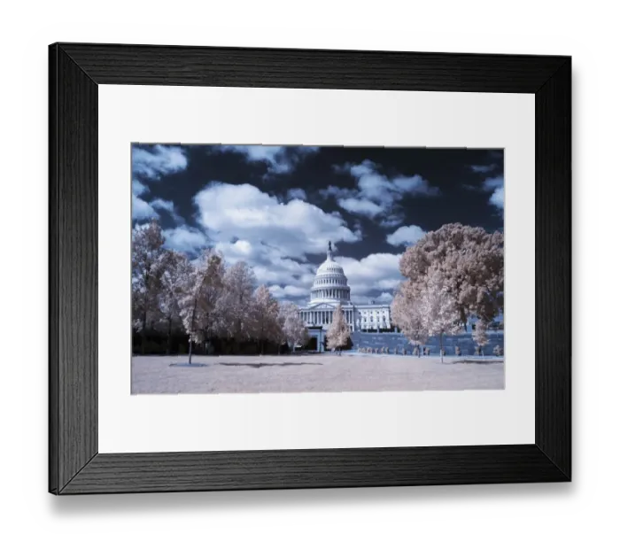Framed Print : Us-Politics-Social-Infrared-Washington Dc Framed Print : Us-Politics-Social-Infrared-Washington Dc