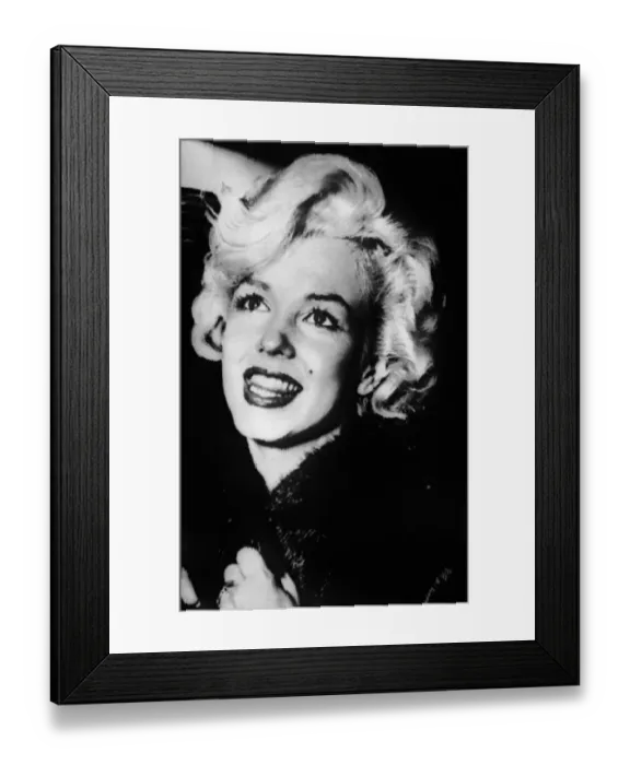 Framed Print : Smiling Marilyn Monroe