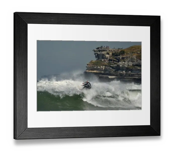 Framed Print : Australia-Surf-Wave-Bondi