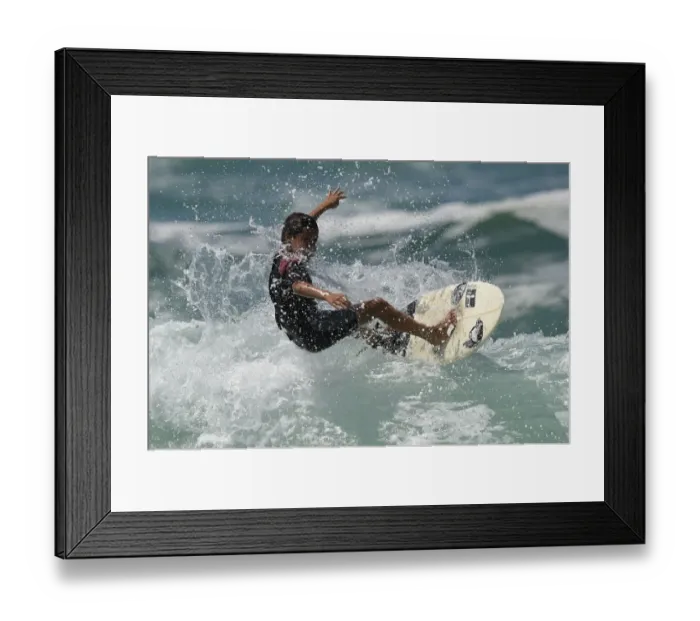 Framed Print : Brazil-Surf-School