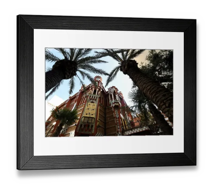Framed Print : Spain-Gaudi-Vicens-Architecture
