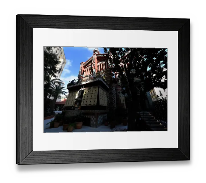 Framed Print : Spain-Gaudi-Vicens-Architecture