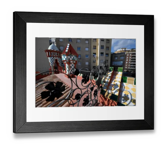 Framed Print : Spain-Gaudi-Vicens-Architecture Framed Print : Spain-Gaudi-Vicens-Architecture
