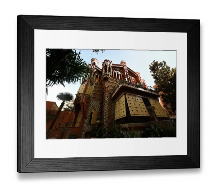 Framed Print : Spain-Gaudi-Vicens-Architecture
