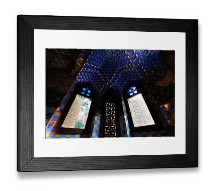 Framed Print : Spain-Gaudi-Vicens-Architecture