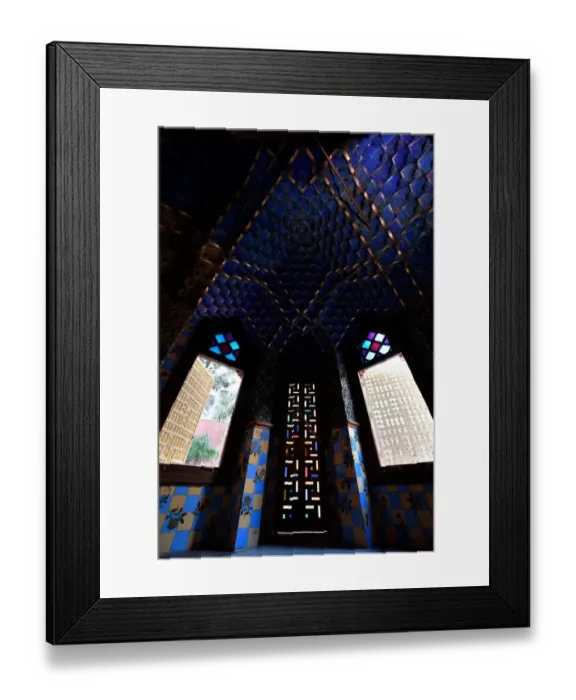 Framed Print : Spain-Gaudi-Vicens-Architecture Framed Print : Spain-Gaudi-Vicens-Architecture