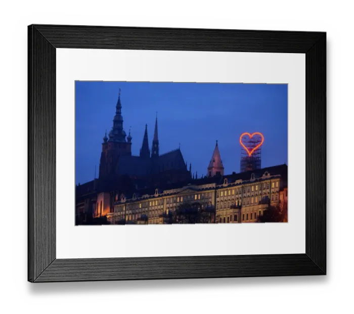 Framed Print : Czech-Prague-Castle- Heart-Love Framed Print : Czech-Prague-Castle- Heart-Love
