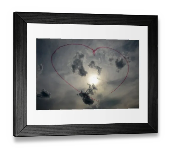 Framed Print : Russia-Sky-Heart-Love-Airshow Framed Print : Russia-Sky-Heart-Love-Airshow