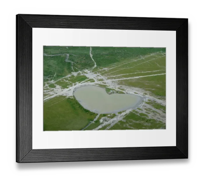 Framed Print : France-Heart-Nature Framed Print : France-Heart-Nature