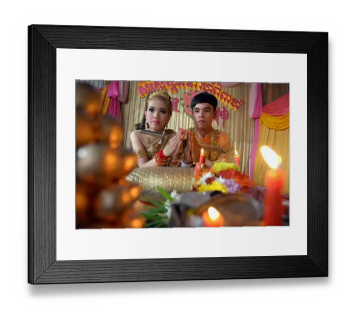 Framed Print : Cambodia-Theme-Love