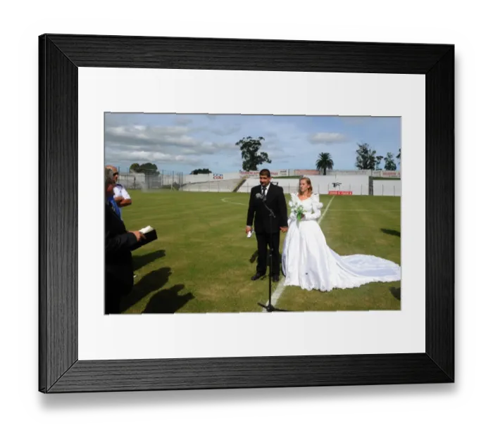 Framed Print : Fbl-Uruguay-Theme-Love-Danubio-Fans-Wedding