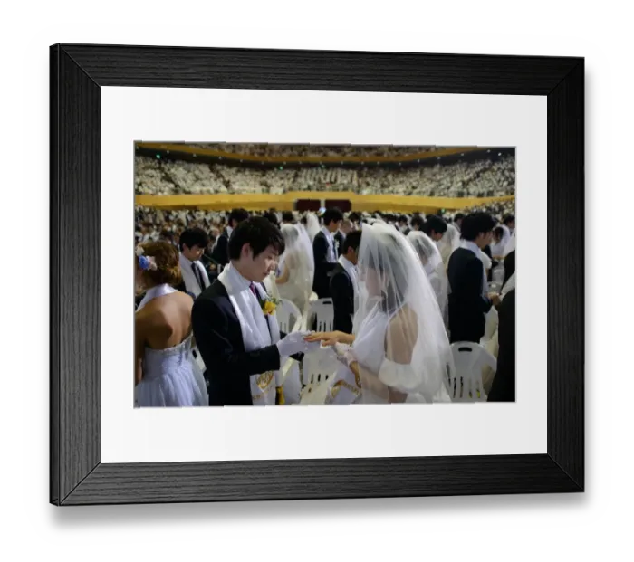 Framed Print : Skorea-Theme-Love-Religion-Unification-Marriage Framed Print : Skorea-Theme-Love-Religion-Unification-Marriage