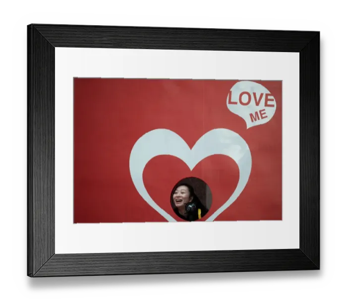 Framed Print : Hong Kong-China-Lifestyle-Valentine-Theme-Love Framed Print : Hong Kong-China-Lifestyle-Valentine-Theme-Love