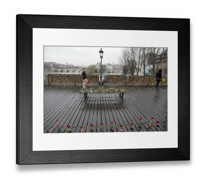 Framed Print : France-Paris-Love-Roses