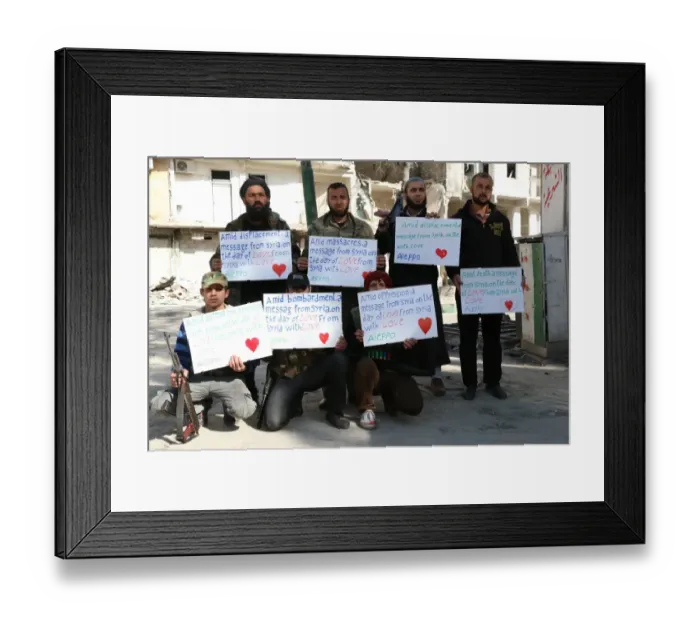 Framed Print : Syria-Theme-Love-Conflict