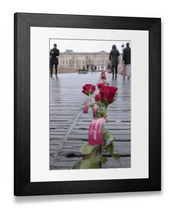 Framed Print : Roses bearing an etiquette reading Its time to say I love you are Framed Print : Roses bearing an etiquette reading Its time to say I love you are
