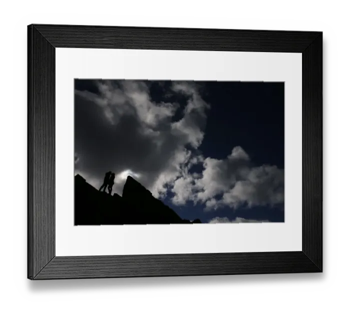 Framed Print : A coupe kisses at the Uzquiza dam near Burgos, on February 16, 2014