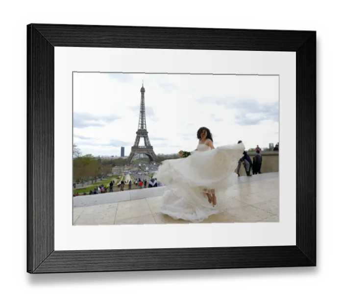 Framed Print : France-Paris-Love-Eiffel Tower