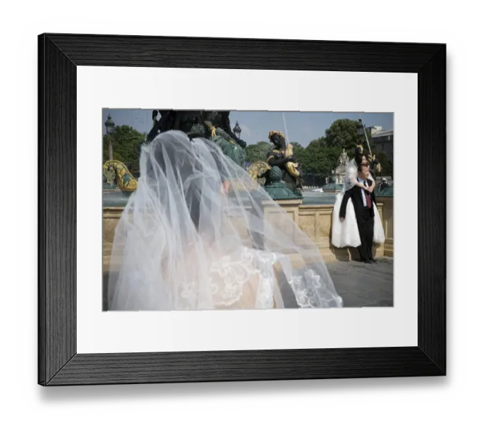 Framed Print : France-Paris-Bride-Japan-Love Framed Print : France-Paris-Bride-Japan-Love