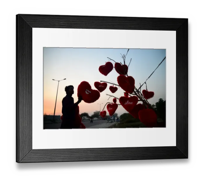 Framed Print : India-Economy-Valentines Framed Print : India-Economy-Valentines