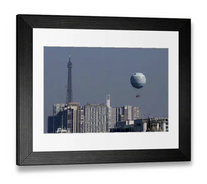 Framed Print : France-Tethered-Balloon Framed Print : France-Tethered-Balloon
