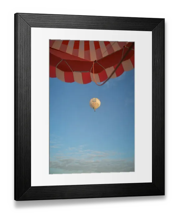 Framed Print : France-Balloon-Trapeze Framed Print : France-Balloon-Trapeze