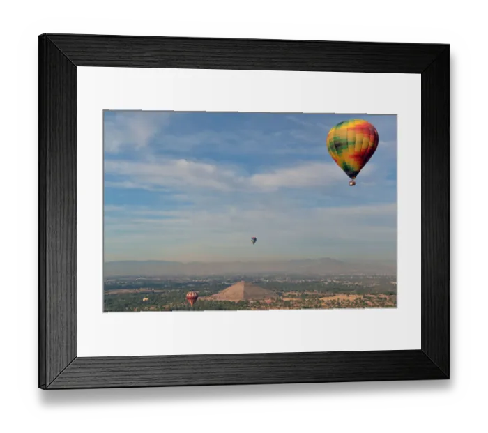 Framed Print : Mexico-Balloon-Festival-Teotihuacan
